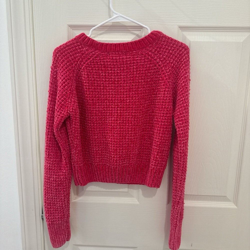 Altar'd State Vibrant Red Crew Neck Sweater